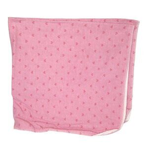 Garanimals Pink Hearts Flannel Lovey Receiving Blanket 28" X 27"